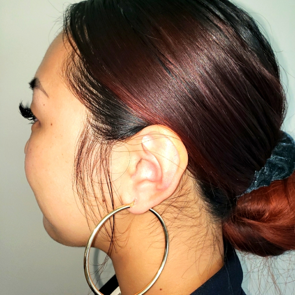 2.5" 14k Gold Hoop Earrings